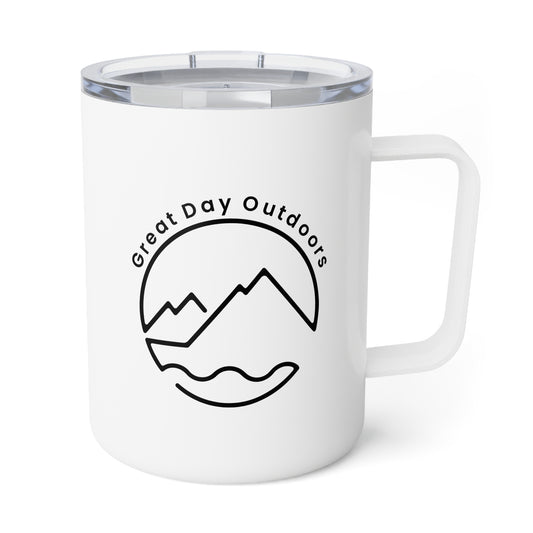 Insulated Drink Mug, 10oz - Great Day Outdoors Nature Lovers Adventure Seekers Travel Mug, Outdoor Fun Gift, Camping Mug, Hiking Cup,